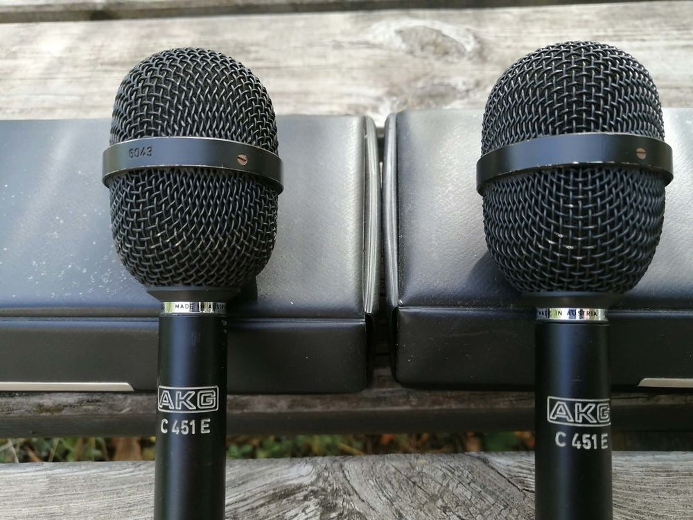 Deux AKG C451E + deux capsules AKG CK5 ultra rare + bo&icirc;tes Audio et hifi