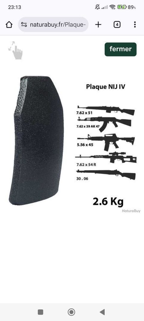 kit balistique complet et veste de combat 800 Toulon (83)