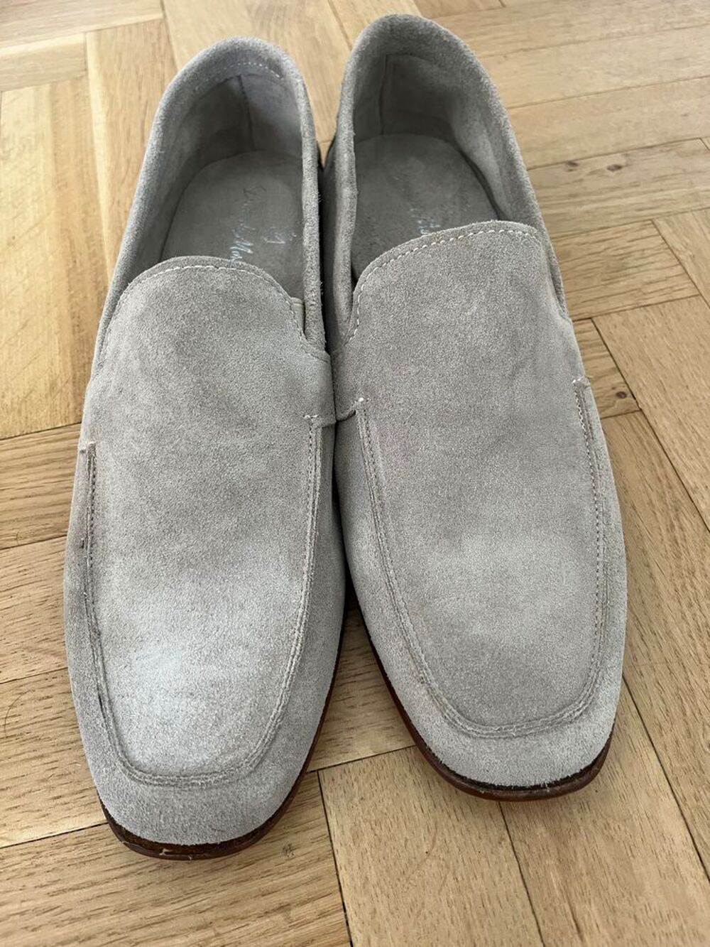 Mocassin homme &eacute;t&eacute; gris clair NEUF 42 Chaussures