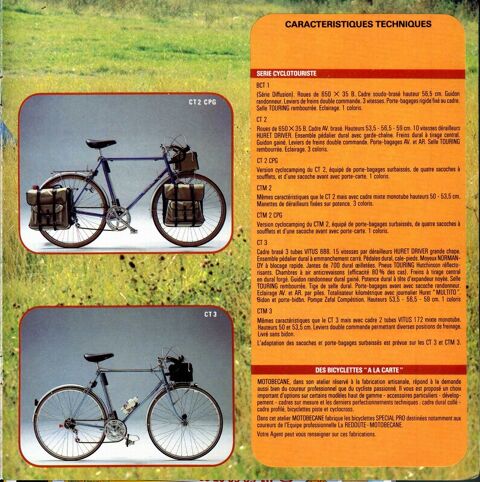 CADRE DE VELO MOTOBECANE CT3 1979 NUE Neuilly-le-Brignon (37)