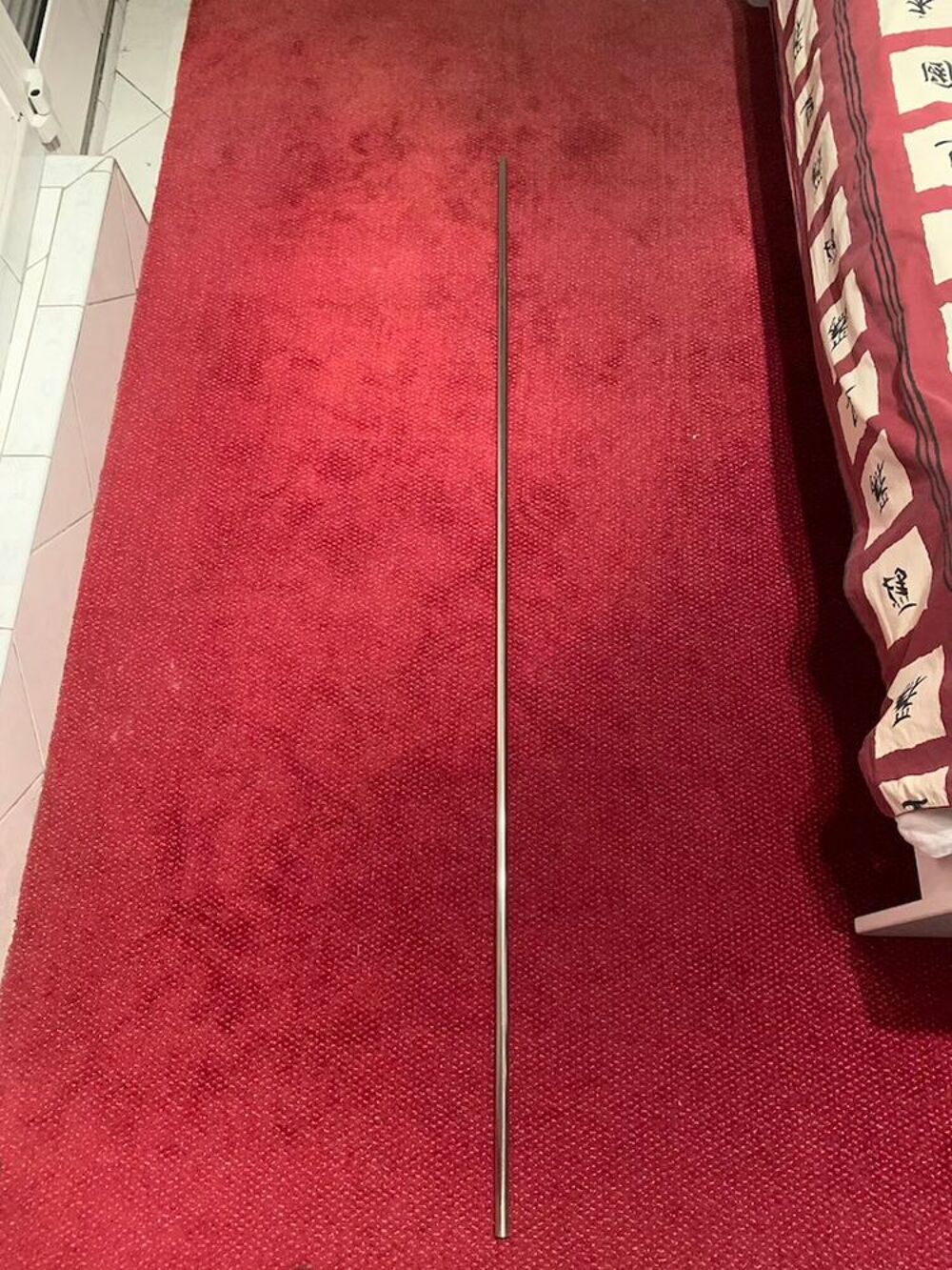 Tringle rideau m&eacute;tal extensible chrom&eacute; Décoration