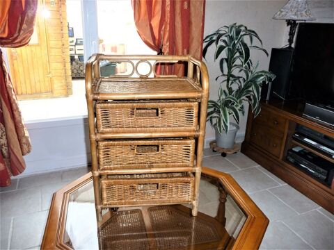 A SAISIR COMMODE EN ROTIN 3 TIROIRS b 65 Miramas (13)