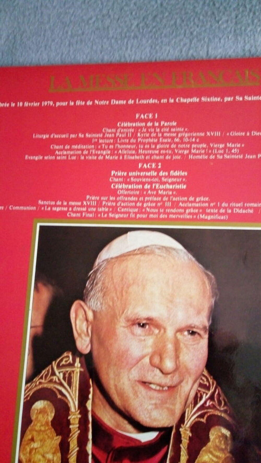Vinyle Collector Jean Paul II CD et vinyles