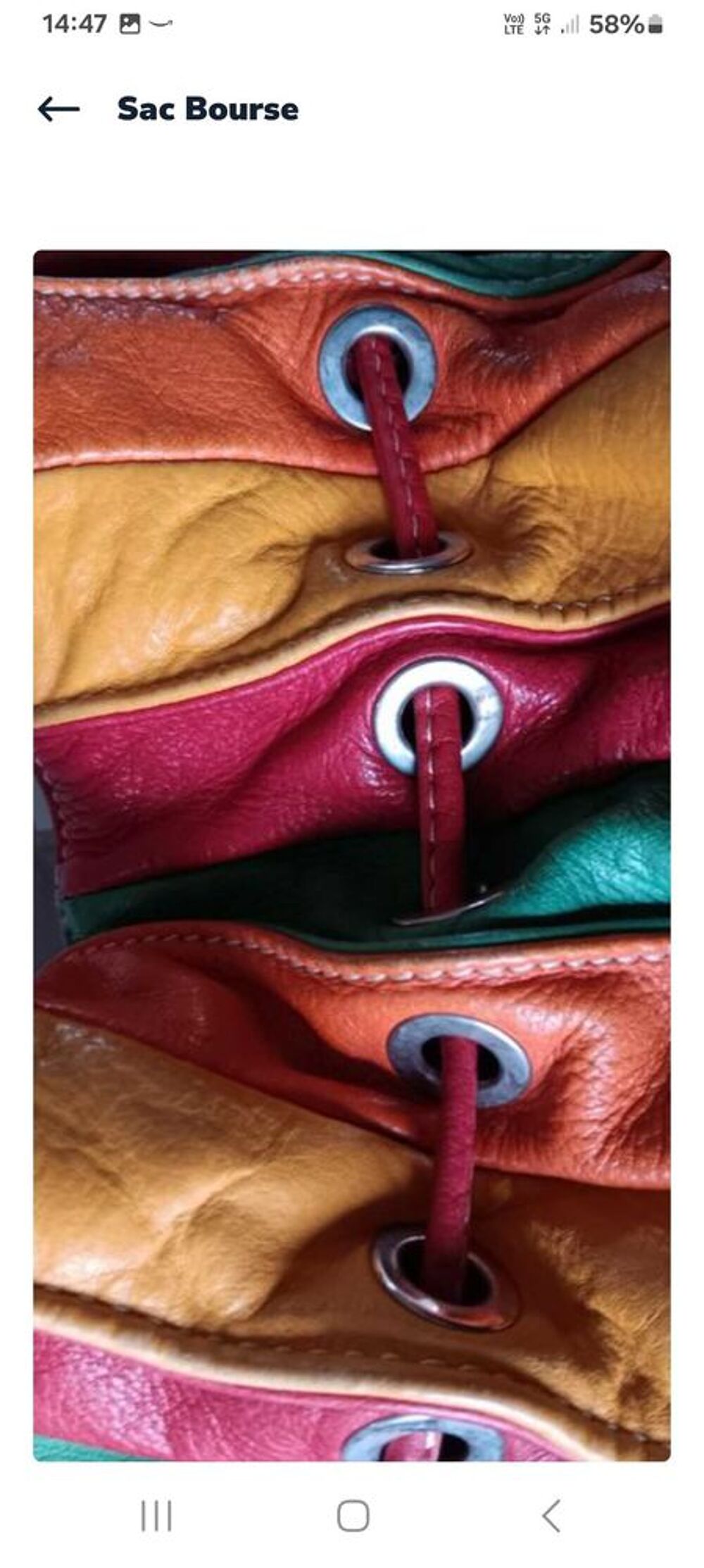 sac bourse cuir Maroquinerie