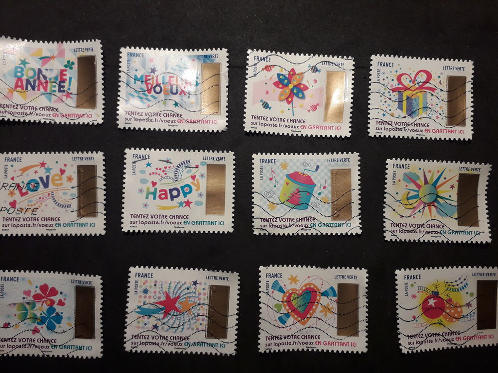 2S&eacute;ries compl&egrave;tes de timbres 0,40la s&eacute;rie. A-B 