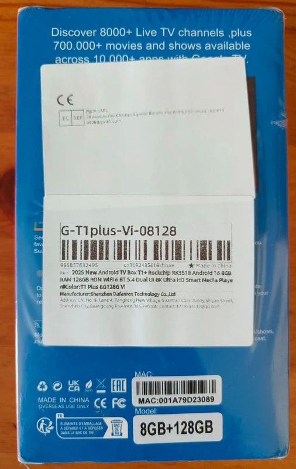 Boitier Android TV 8Go/128Go wifi bluetooth Neuf Photos/Video/TV