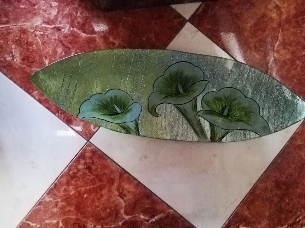 Coupe verre arum Décoration
