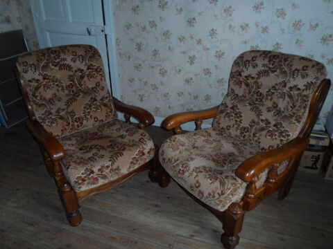 2 FAUTEUILS RUSTIQUE EN CHENE MASSIF 40 Saint-Quentin (02)