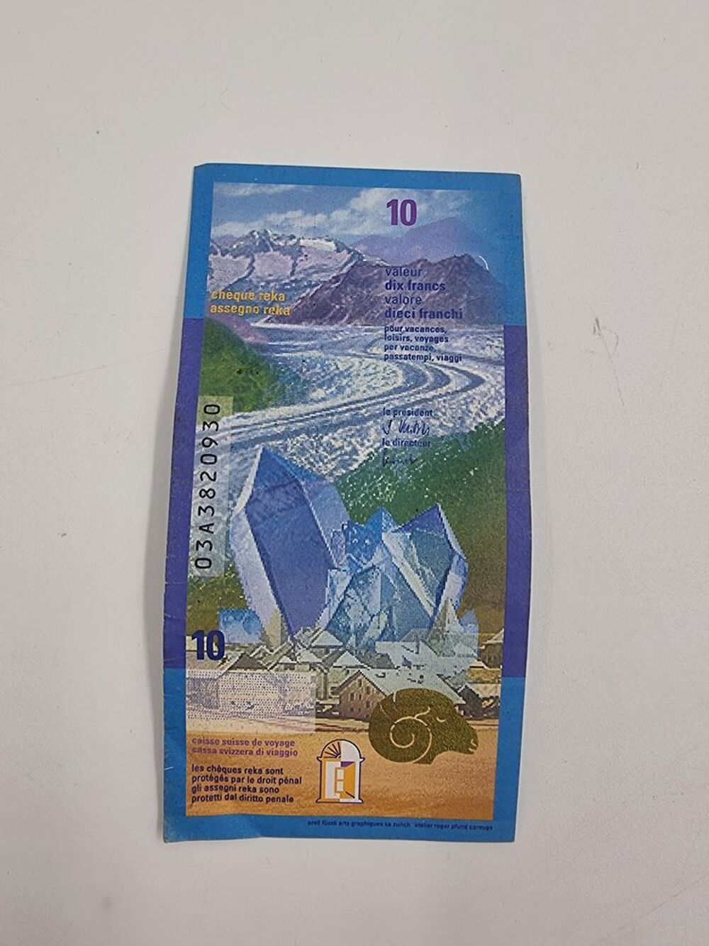 Ancien billet (Ch&egrave;que Reka Suisse) 