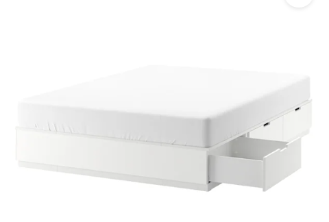 de lit ikea NORDLICadre lit avec rangement, blanc,  0 Neuilly-sur-Seine (92)