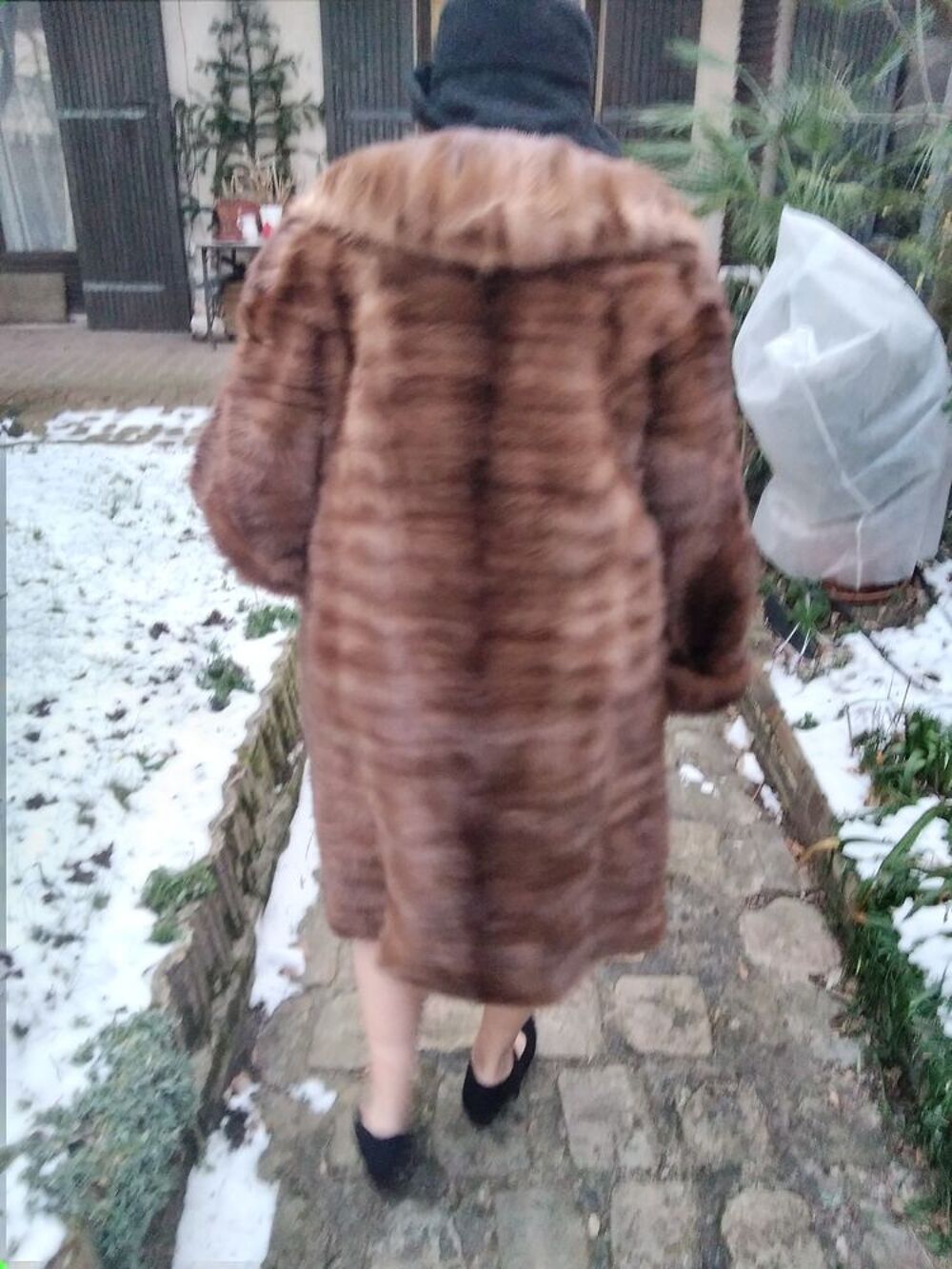 Manteau de vison peu port&eacute; Vtements