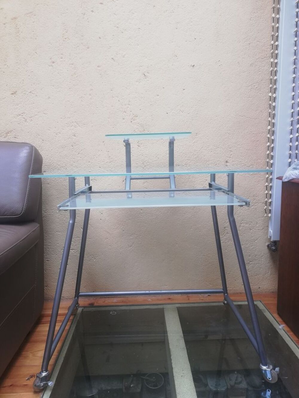 bureau informatique en verre Meubles