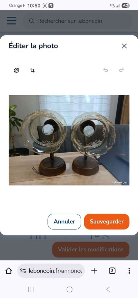 Lot de deux appliques 10 Bertaucourt-Epourdon (02)