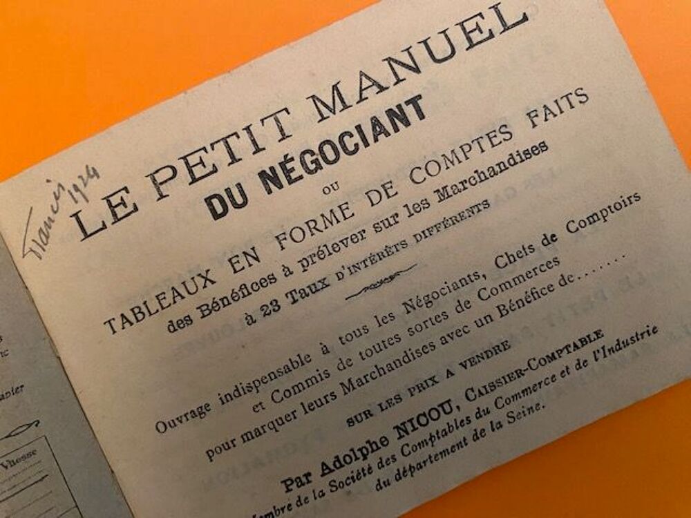 Le petit manuel du n&eacute;gociant 