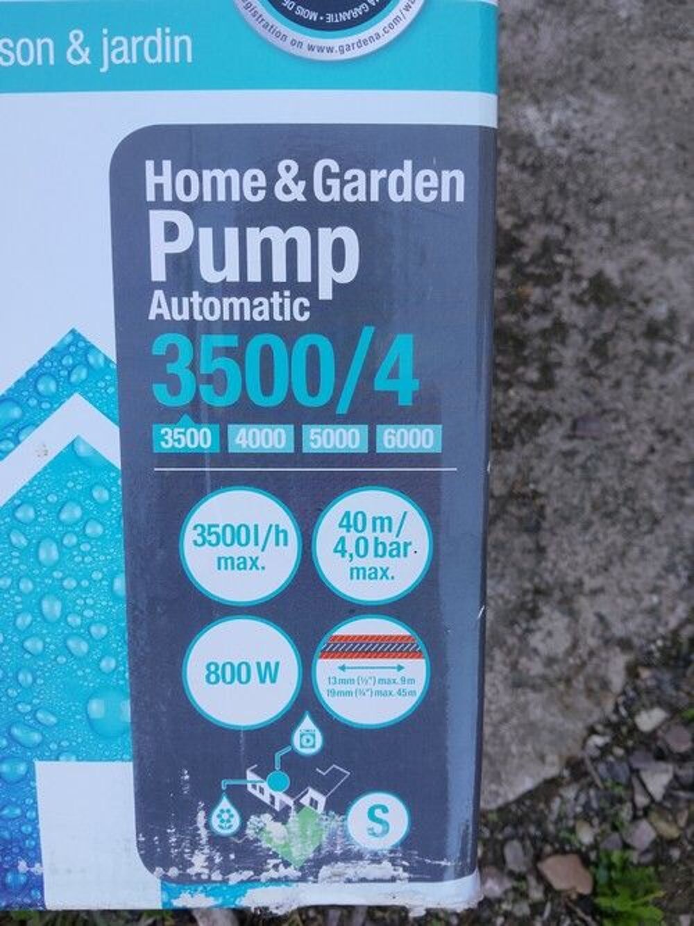 pompe a eau gardena Jardin