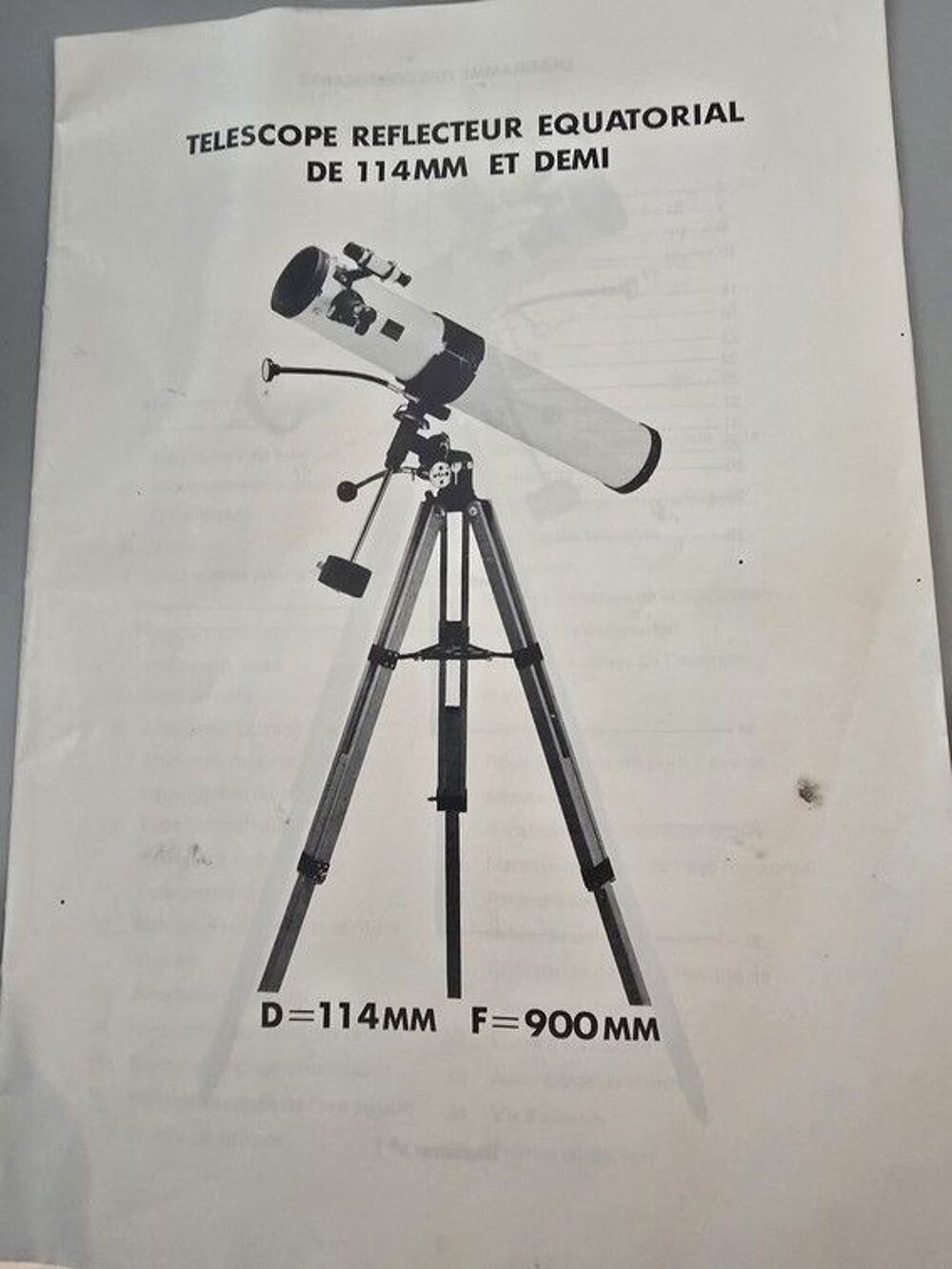 T&eacute;lescope r&eacute;flecteur &eacute;quatorial Jeux / jouets