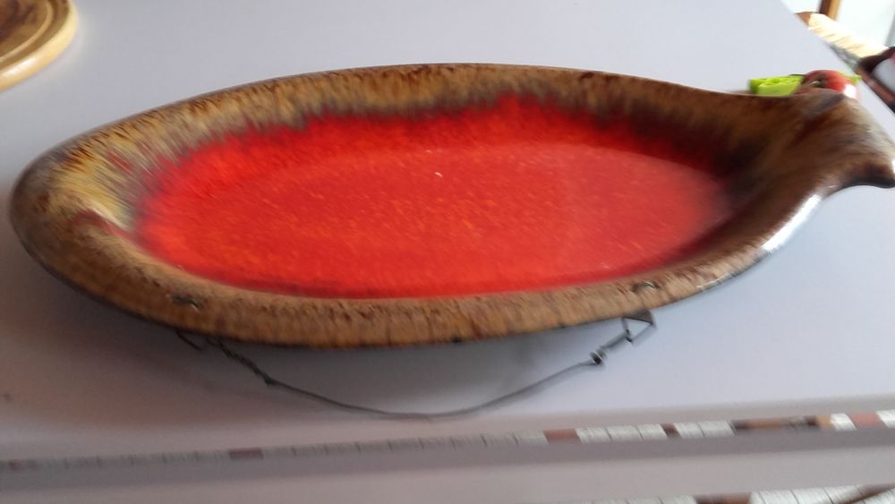 plat forme poisson en c&eacute;ramique Cuisine