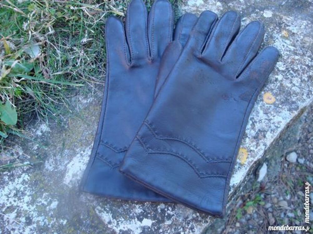 Gants marron Vêtements