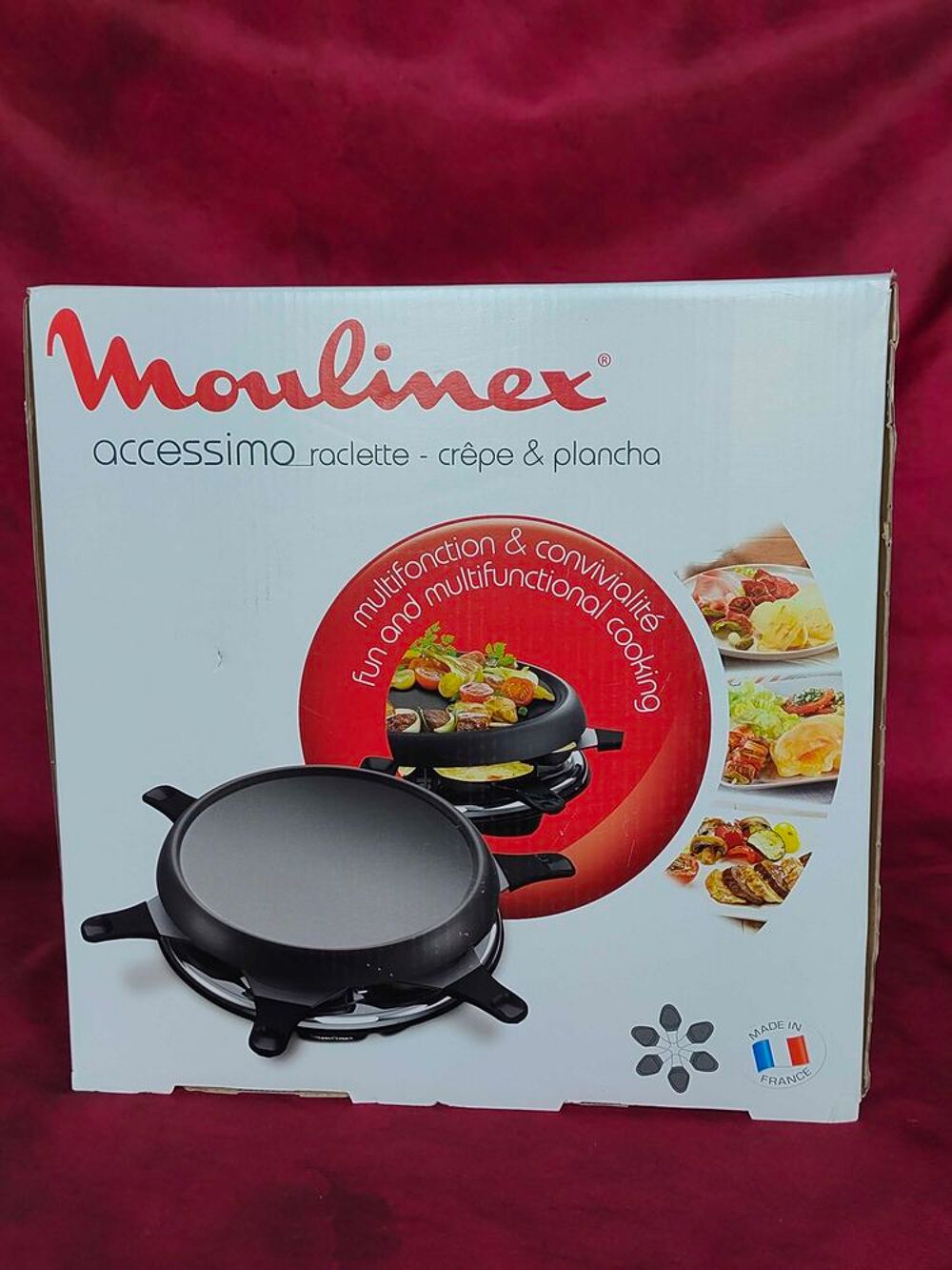 Appareil &agrave; raclette -cr&ecirc;pe et plancha moulinex neuf Electroménager