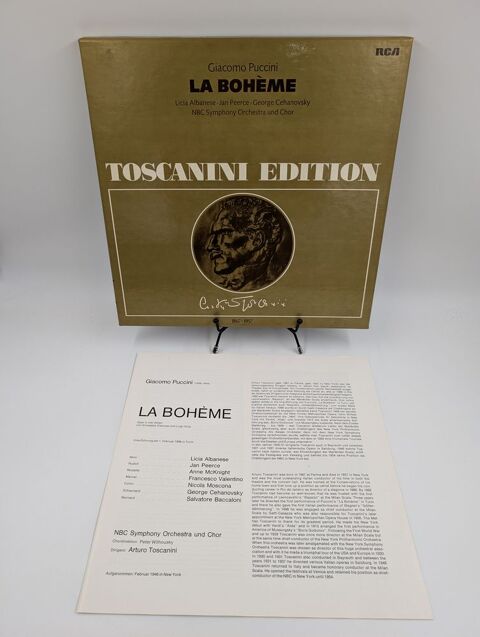 Coffret Vinyle 33 tours Giacomo Puccini La Bohme Toscanini 12 Vulbens (74)
