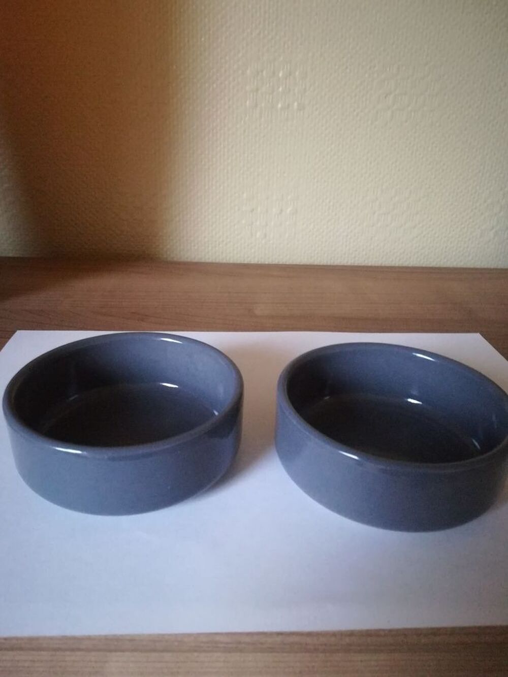 4 COUPELLES RAMEQUINS / coloris gris fonc&eacute; 
Cuisine
