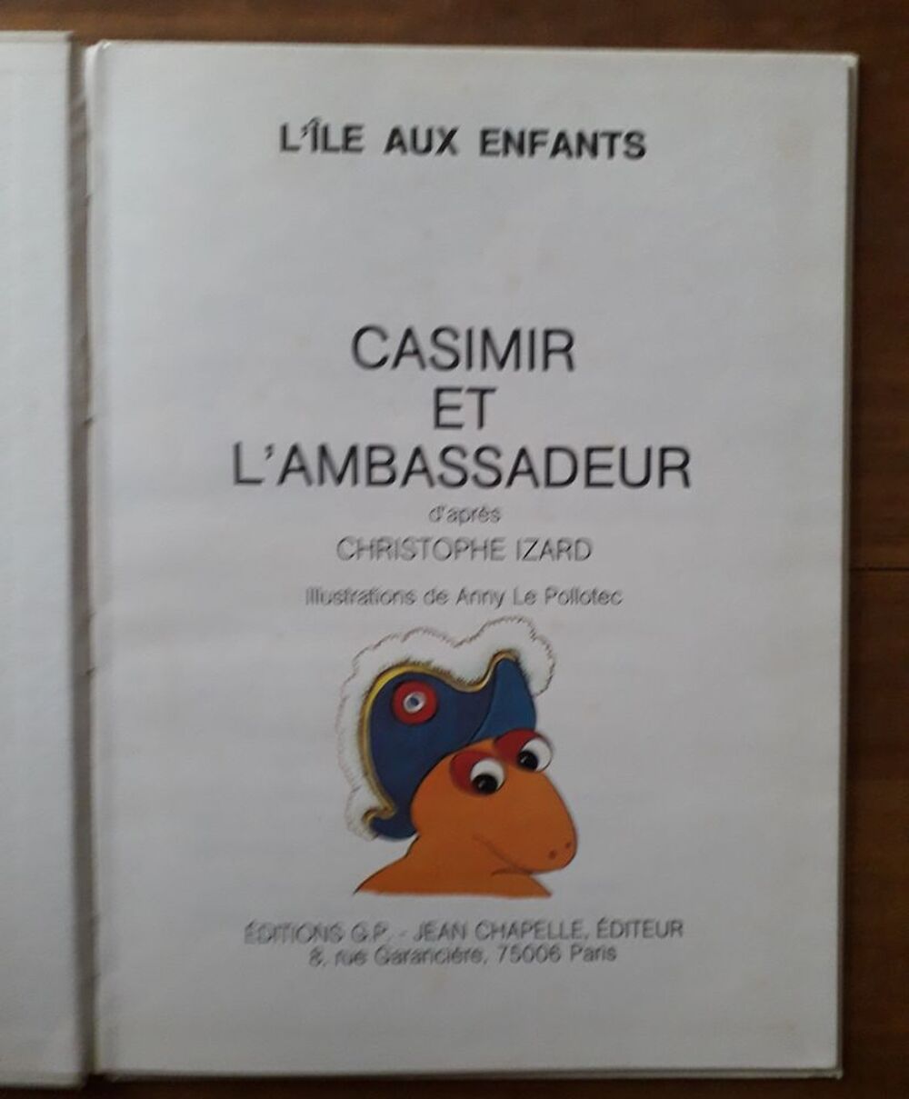 BD : CASIMIR et l'ambassadeur : 1979 Livres et BD