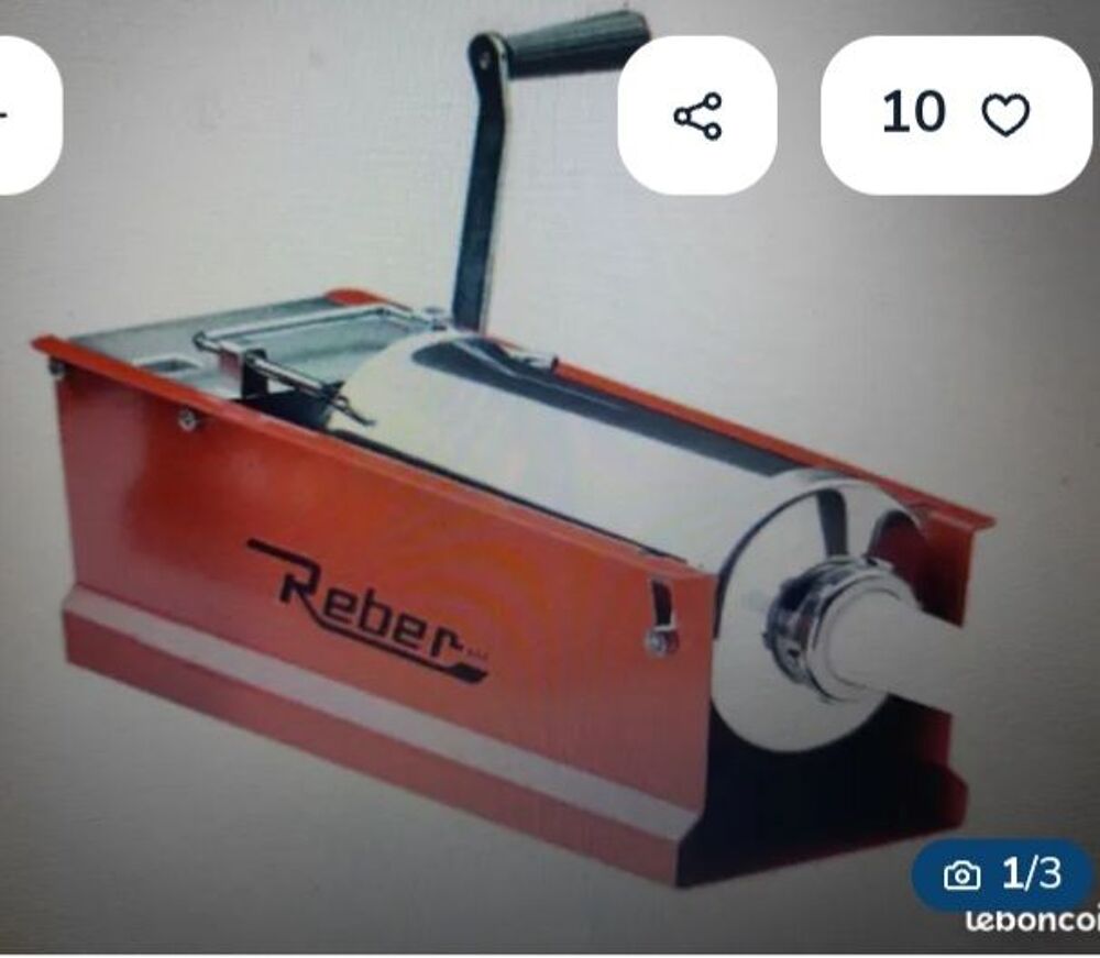 Poussoir &agrave; viande. Electroménager