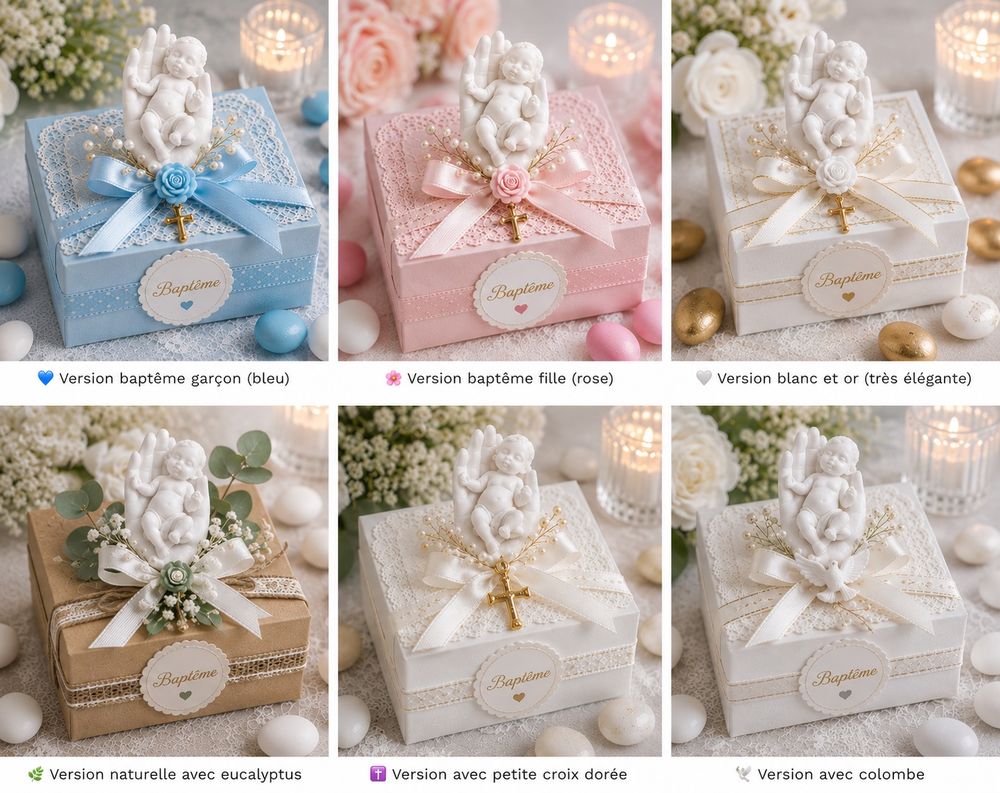 Figurines bapt&ecirc;me communion naissance – D&eacute;coration d&egrave;s 1 € Décoration