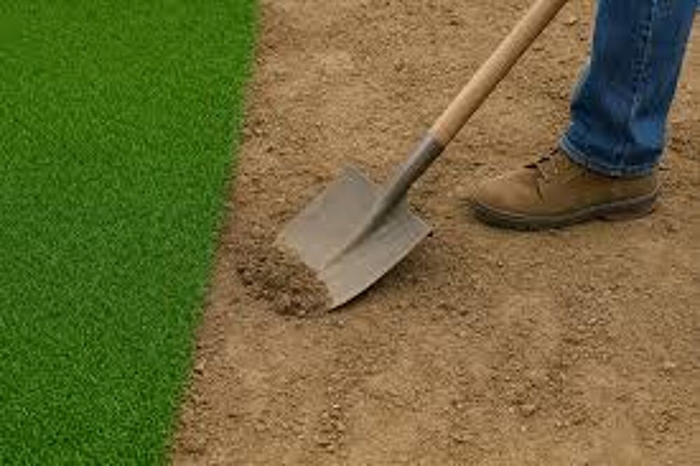 PREPARE TERRAIN AVEC ROTOVATOR Jardin
