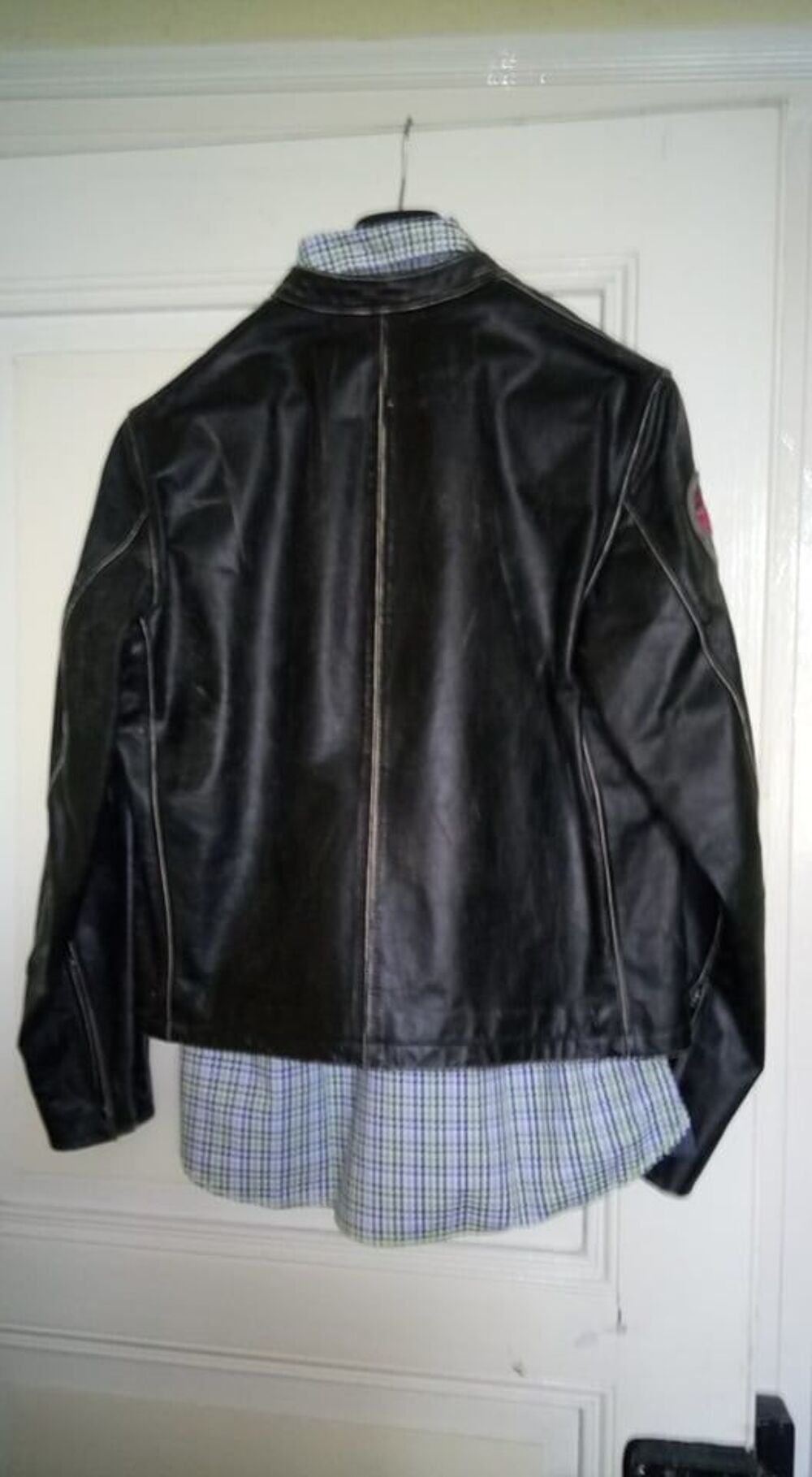 Blouson / Veste REDSKINS MOTORS en cuir taille L vintage Vêtements