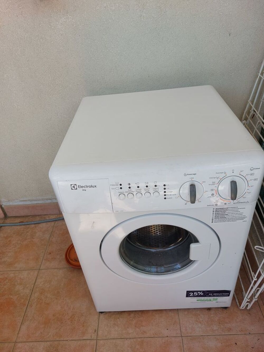 cause d&eacute;m&eacute;nagement lave linge sur menton Electroménager