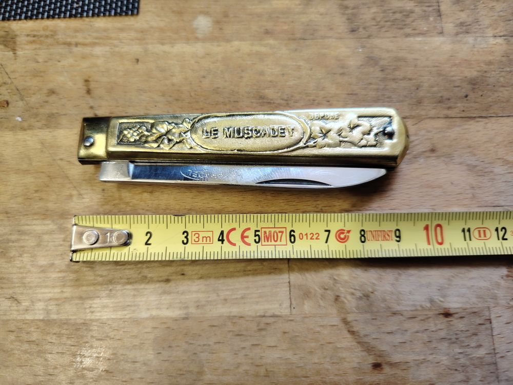 Couteau PRADEL C.C.A le muscadet laiton Bricolage