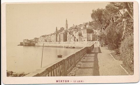 Menton. Le Quai. Photographie Pascal Amarante à Menton 1880 1 Loches (37)