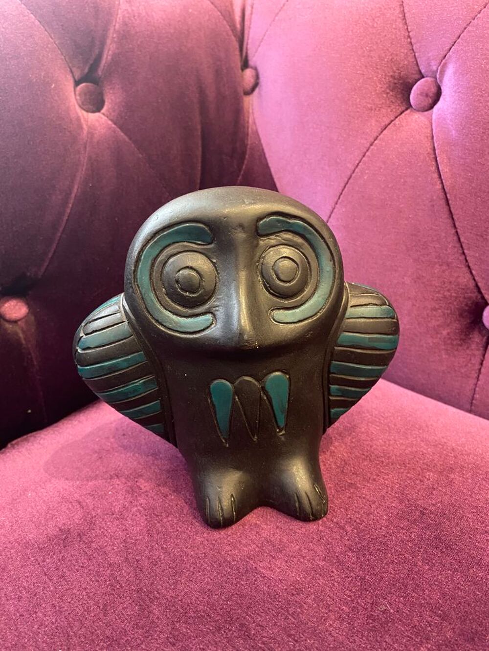 Hibou vert et noir 