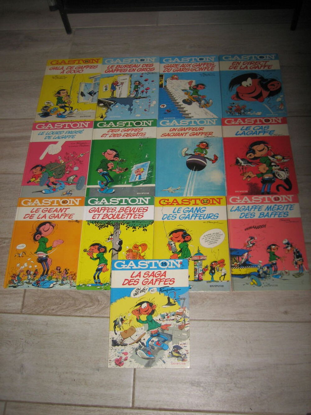 lot 13 bd GASTON LAGAFFE 1 a 14 quasi complet (sauf 8) Livres et BD