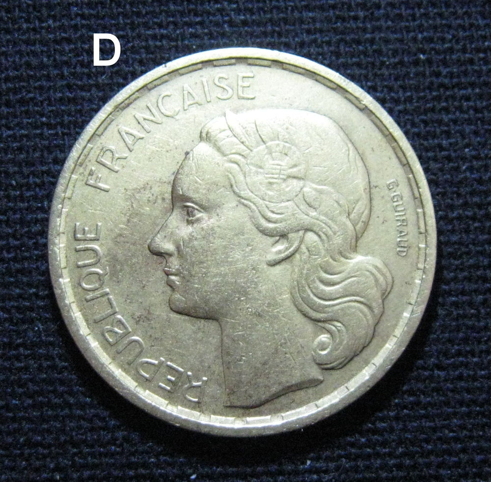 5 pieces de monnaie FRANCE. 