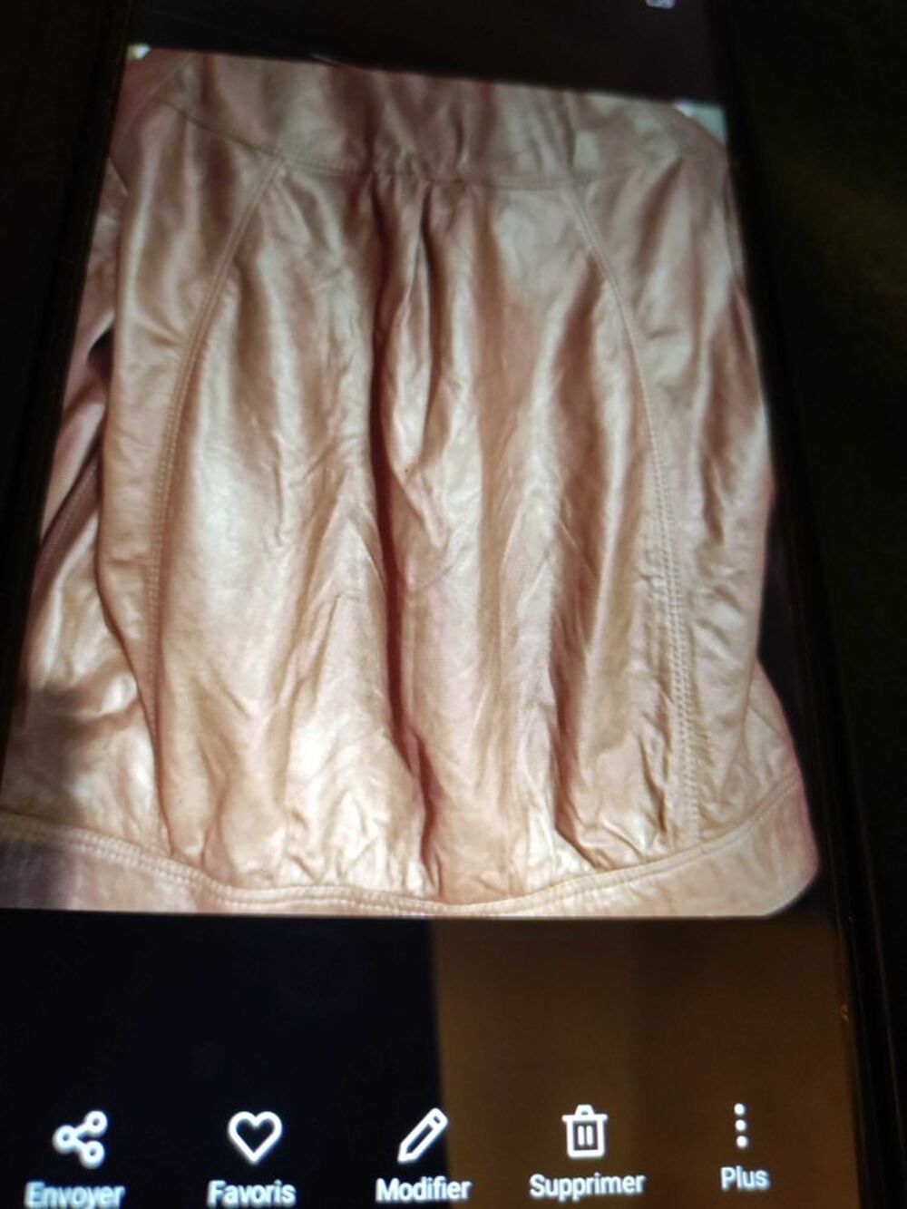 Blouson femme haut de gamme en cuir d'agneau taille 40 fa&ccedil;onnable Vêtements