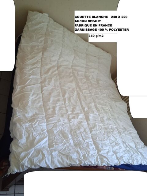 Couette blanche 240 x 220 30 Lourdes (65)