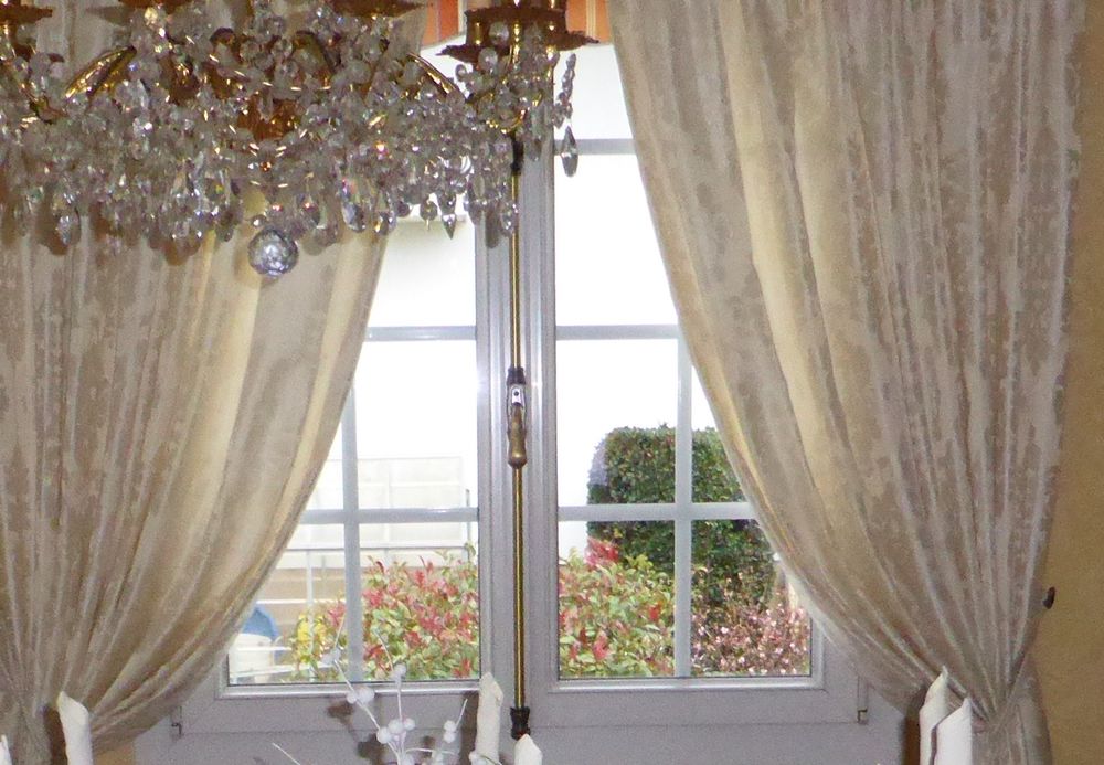 : 4 Paires de double rideaux Décoration