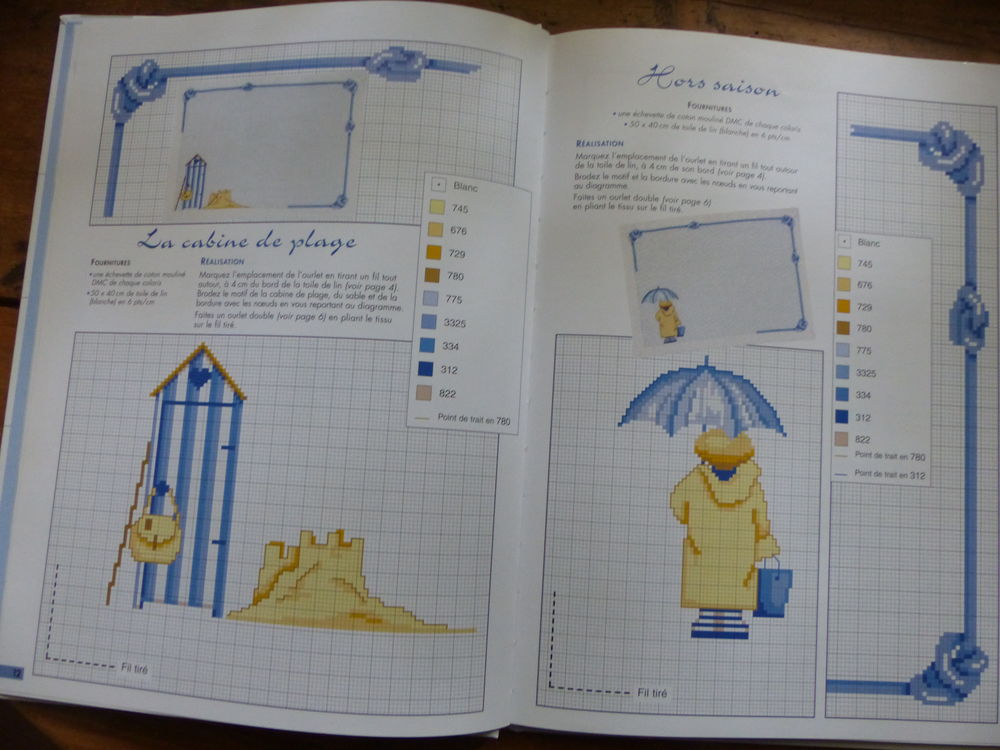 " POINT DE CROIX AU FIL DES SAISONS -LA TABLE " Livres et BD