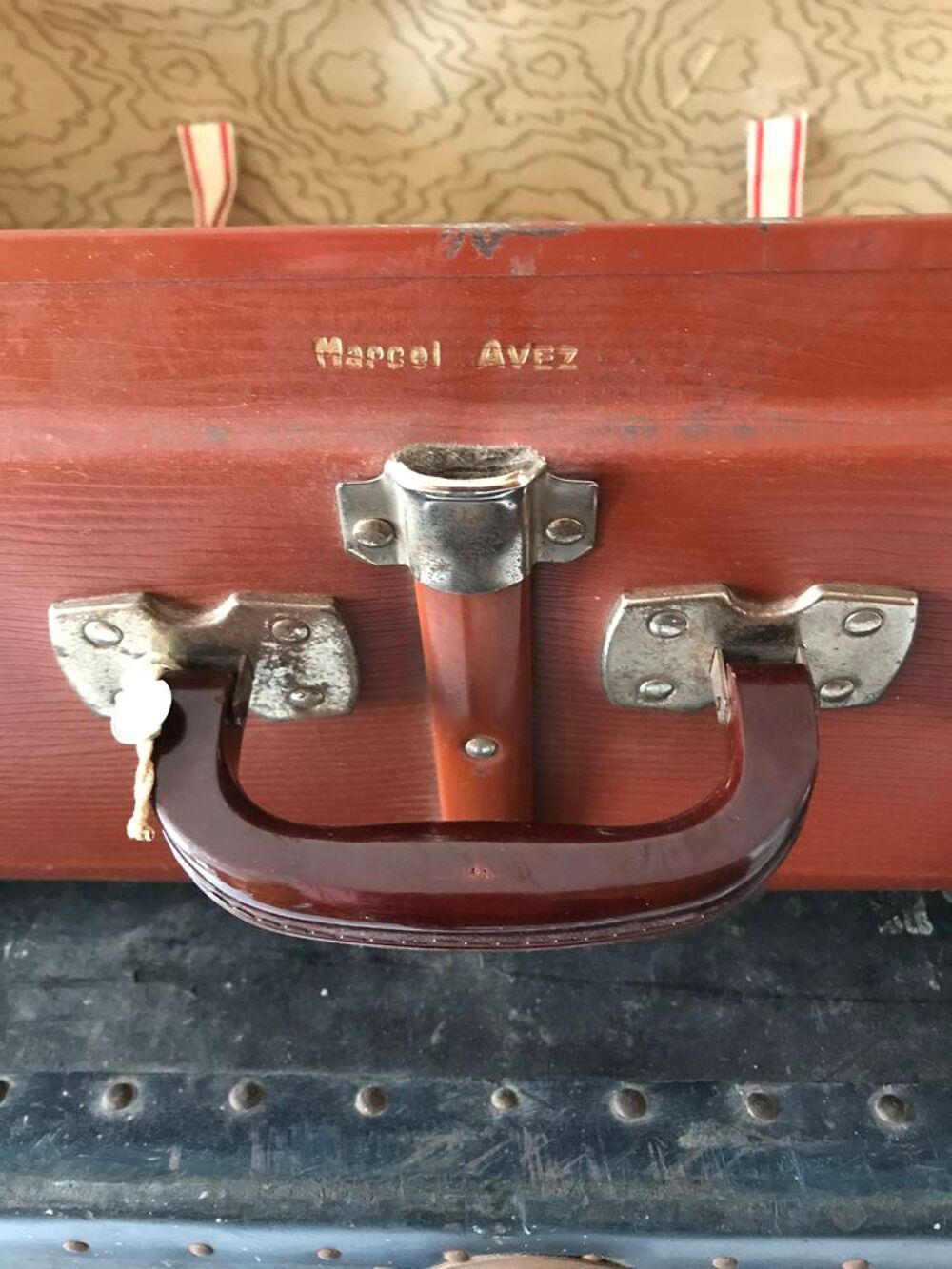 grande valise vintage Maroquinerie