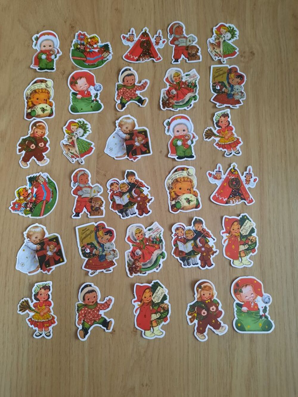Lot 30 autocollants de noel - enfants No&euml;l neuf Décoration