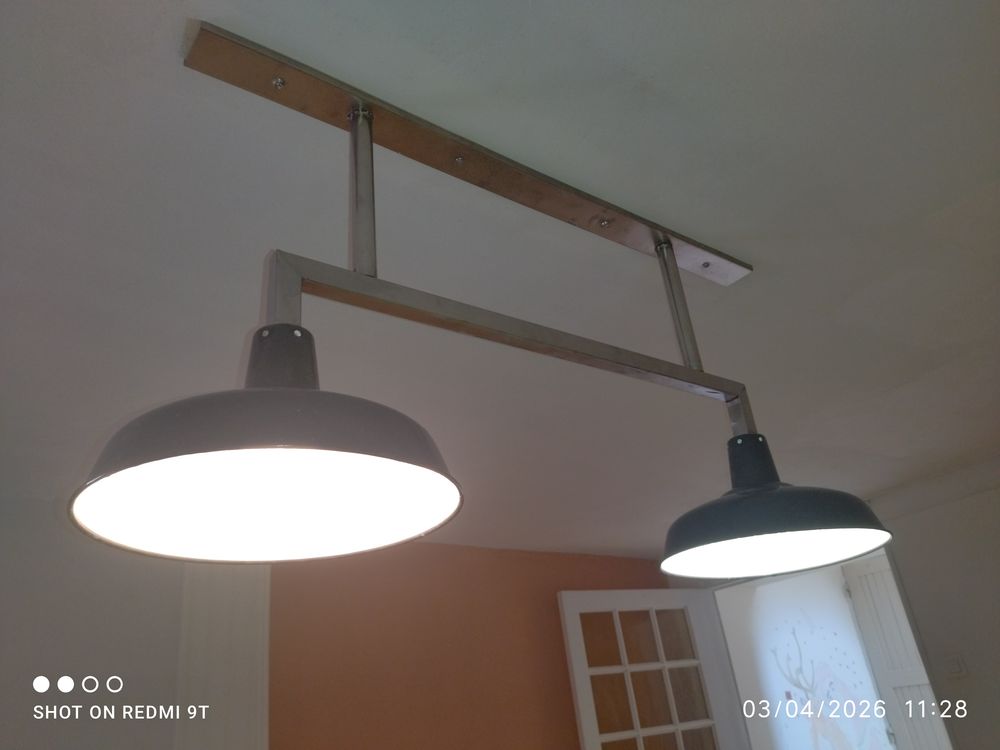 APPLIQUE 2 LUMINAIRES PLAFOND POUR BILLARD Décoration