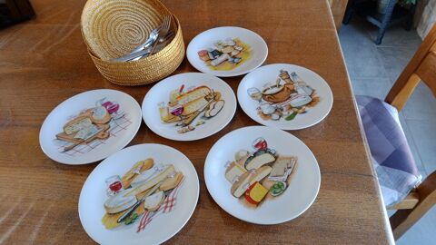 Service 6 assiettes  fromage 20 Montcy-Notre-Dame (08)