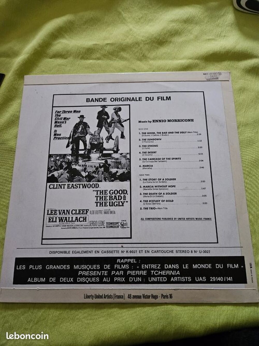 Vinyle 33t ?Le Bon, La Brute et Le Truand? (United Artists, CD et vinyles