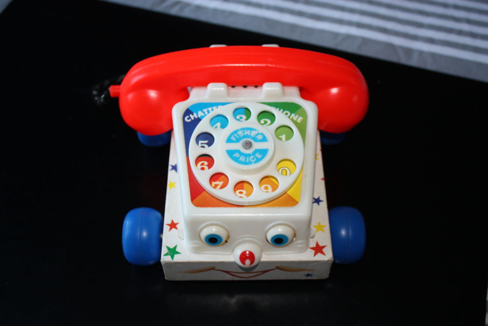 T&eacute;l&eacute;phoneAncienA Tirer CHATTER TELEPHONE/FISHER PRICE R&eacute;f747 Jeux / jouets