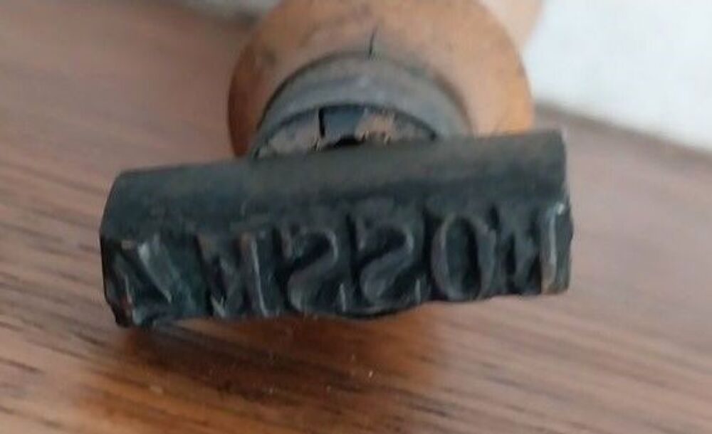 ancien tampon encreur de la mine fosse 4 