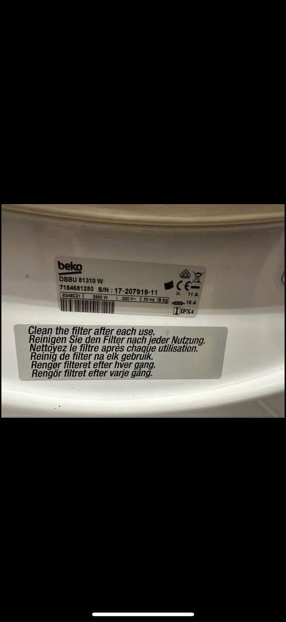 seche linge beko Electroménager