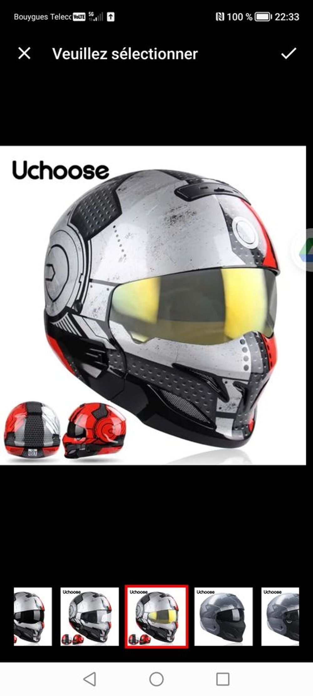 Casque moto neuf Sports