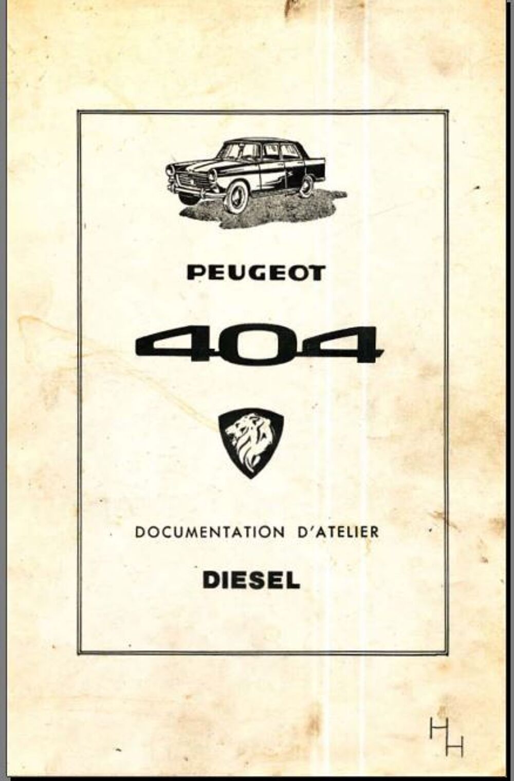Manuels d'atelier Peugeot 404 essence diesel 3000 pages Livres et BD